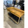 Image 2 : 24" X 48" 2 TIER ROLLING CART