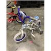 Image 3 : RED MOBELLO KIDS BIKE AND WHITE NAKAMURA KIDS BIKE BOTH WITH TRAINING WHEELS