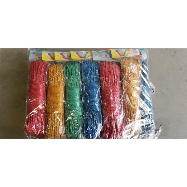 CLOTHES STRING, MULTICOLORED, 12 PACK