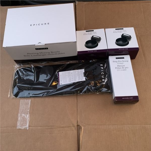 LOT OF NEW EPICURE COOKING SUPPLIES