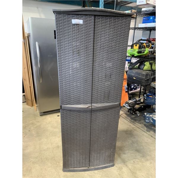 PLASTIC 6FT 2 DOOR STORAGE CABINET