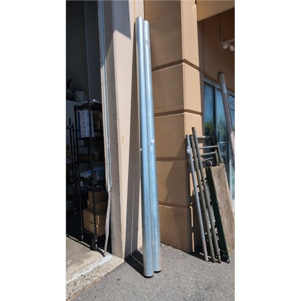 2 -  10FT GALVANIZED PIPES