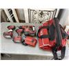 Image 1 : THREE CORDLESS HILTI TOOLS (2) SID 4 -A22 IMPACT DRIVERS AND TE4-A22 ROTARY HAMMER INCLUDES THREE BA