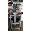Image 1 : BOSCH GCM12SD SLIDING COMPOUND MITER SAW WITH BOSCH T4B GRAVITY RISE FOLDING STAND TESTING AND WORKI