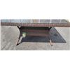 Image 3 : NEW RATANA 60 X 60 DARK BROWN OUTDOOR PATIO TABLE WITH TEMPERED GLASS TOP, RETAIL $999 USD 2 BOX LOT