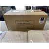 Image 3 : NEW CREATIVE SCENTS SCHONWE BOWL AND 2 WHITE WAFFLE SHOWER CURTAINS WITH LINER