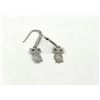 Image 1 : STERLING SILVER CZ OWL SHAPE  DANGLING EARRING, RETAIL $150.00.