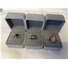 Image 1 : 3 VINTAGE STERLING SILVER RINGS ONE WITH BC JADE