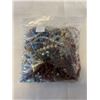 Image 1 : BAG WITH OTS OF CRYSTAL BEAD STRANDS AND NECKLACES, VARIOUS COLORS SOME VINTAGE