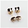 Image 1 : 10KT YELLOW GOLD NATURAL GARNET EARRING, RETAIL $300.00.