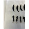 Image 2 : 11 GENUINE NATURAL BLACK CORAL PENDANTS/ CHARMS