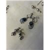 Image 2 : 6 PAIRS OF VARIOUS STERLING SILVER EARRINGS, SOME VINTAGE