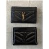 Image 1 : 2 YEVS SAINT LAUREN LEATHER ID HOLDERS, AUTHENTICITY UNKNOWN