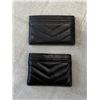 Image 2 : 2 YEVS SAINT LAUREN LEATHER ID HOLDERS, AUTHENTICITY UNKNOWN