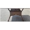 Image 2 : NEW RATANA 48 X 48 DARK BROWN OUTDOOR PATIO TABLE WITH TEMPERED GLASS TOP, RETAIL $599 USD 2 BOX LOT