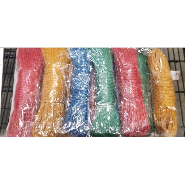 CLOTHES STRING, MULTICOLORED, 12 PACK