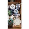 Image 3 : 2 TRAYS OF COLLECTIBLE AND ANTIQUE EASTERN JARS, VASES ETC