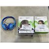 Image 1 : BELKIN SOUNDFORM ADAPT WIRELESS OVER EAR HEADSET AND 2 MINI HEADPHONES FOR KIDS