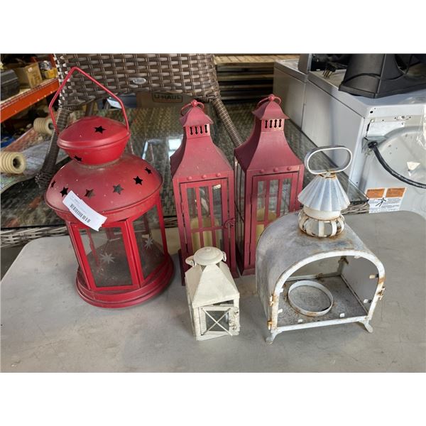 ASSORTED PATIO LANTERNS