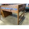 Image 2 : OAK SINGLE SIZE LOFT BED WITH DRAWERS
