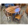 Image 1 : VILAS MAPLE DINNETTE TABLE WITH LEAF AND 4 CHAIRS