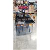 Image 1 : MIRRORED GLASSTOP TABLE AND 4 CHAIRS