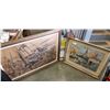 Image 1 : 2 FRAMED SHIP SCENES 50" X 33', 35" X 28" ART