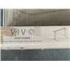 Image 2 : VIVO 60 X 30 INCH ELECTRIC SIT TO STAND WORKSTATION WITH BLACK SINGLE MOTOR DESK FRAME, AND DESK STA