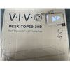 Image 3 : VIVO 60 X 30 INCH ELECTRIC SIT TO STAND WORKSTATION WITH BLACK SINGLE MOTOR DESK FRAME, AND DESK STA
