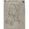 Image 2 : VIVO BLACK FOUR WHEEL PET STROLLER