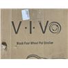 Image 3 : VIVO BLACK FOUR WHEEL PET STROLLER