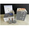 Image 1 : SET OF 6 NEW EPARE HIGHBALL GLASS SET, DUAL WALL INSULATED GLASS RETAIL $54 EACH, 3 SETS OF 2, TOTAL