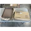 Image 1 : NEW SONGMICS STORAGE CART AND HANDMADE LEATHER TRAY, 5" X 12" X 2"