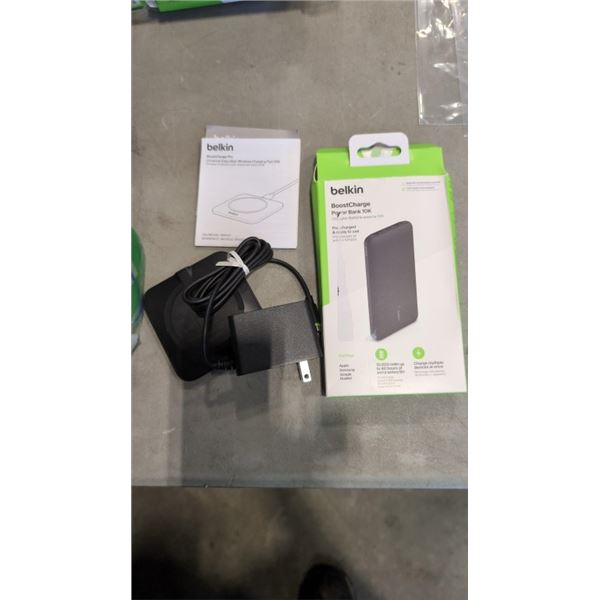 BELKIN BOOSTCHARGE WIRELESS CHARGE PAD AND BELKIN BOOSTCHARTGE POWER BANK 10K