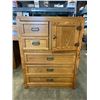 Image 1 : OAK HIGHBOY DRESSER