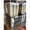 Image 2 : 4 NEW LARGE WOOD CRATES