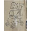 Image 2 : VIVO BLACK FOUR WHEEL PET STROLLER