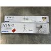 Image 1 : VIVO BLACK STUDIO TV STAND AND EXTRA LARGE TV WALL MOUNT