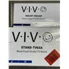 Image 3 : VIVO BLACK STUDIO TV STAND AND EXTRA LARGE TV WALL MOUNT