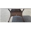 Image 2 : NEW RATANA 48 X 48 DARK BROWN OUTDOOR PATIO TABLE WITH TEMPERED GLASS TOP, RETAIL $599 USD 2 BOX LOT