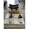 Image 1 : NEW CREATIVE SCENTS SCHONWE BOWL AND 2 WHITE WAFFLE SHOWER CURTAINS WITH LINER