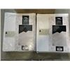 Image 2 : NEW CREATIVE SCENTS SCHONWE BOWL AND 2 WHITE WAFFLE SHOWER CURTAINS WITH LINER