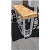 Image 2 : 48" LONG BAR TABLE WITH 3 SWIVEL STOOLS