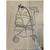 Image 2 : VIVO BLACK THREE WHEEL PET STROLLER