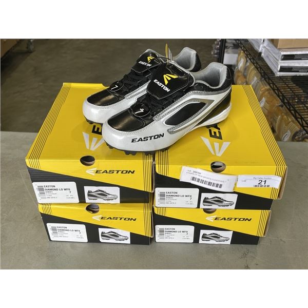 4 PAIRS OF NEW SPORTS CLEATS SIZE 7 WOMENS