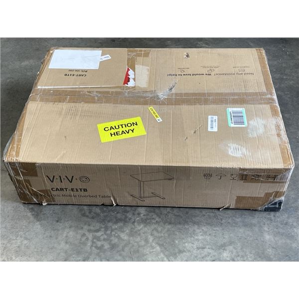 VIVO BLACK ELECTRIC MOBILE OVER BED TABLE