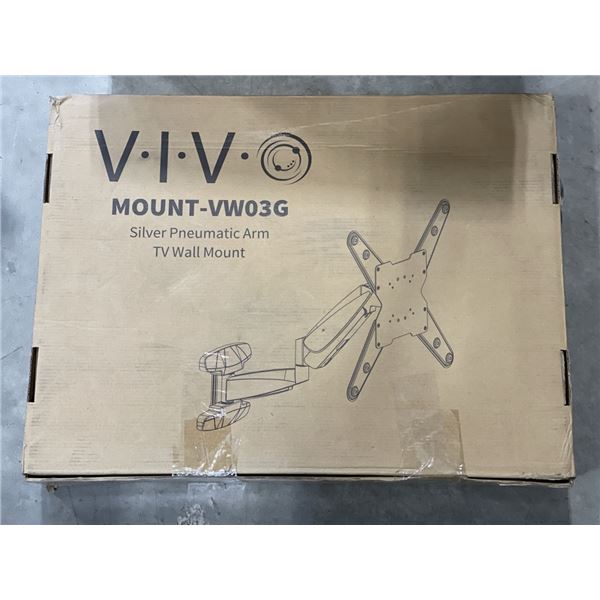 VIVO PREMIUM SILVER PNEUMTAIC ARM FULL MOTION TV WALL MOUNT