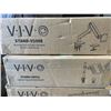 Image 2 : VIVO DUAL MONITOR DESK STAND, KEYBOARD TRAY, LAPTOP TRAY DESK MOUNT AND SINGLE MONITOR MOUNT