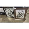 Image 1 : SIGNED TOTUBALINT "ILLANES" BLACK AND WHITE WITH LOUIS DOBRY CHARCOAL SKETCH ART