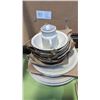 Image 2 : LARGE LOT OF WHITE DISHWARE